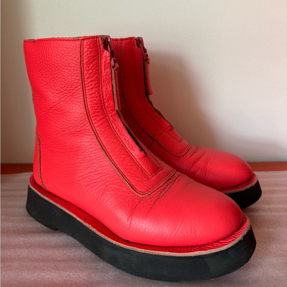 Camper Zip Up Ankle Boots in neon pink size US 6/EU 36 *RARE COLOR* - Picture 4 of 12